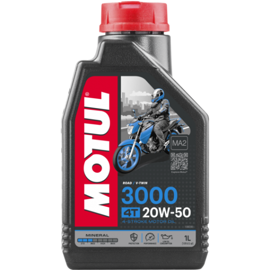 Aceite MOTUL 3000 4T 20W-50 Aceite MOTUL 3000 4T 20W-50