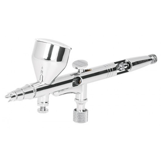 Pistola aerográfica de gravedad con vaso fijo, Truper Pistola aerográfica de gravedad con vaso fijo, Truper