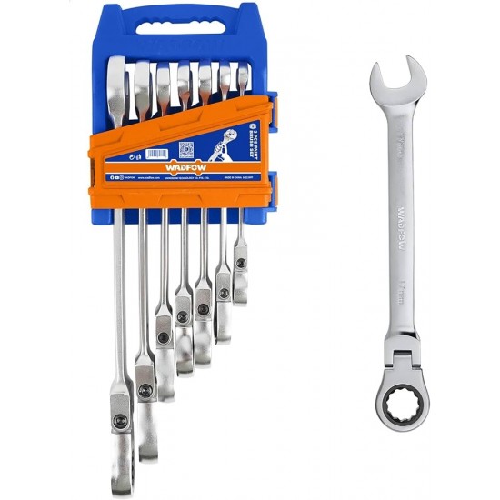 Juego de llaves mixtas con rachet 7pcs WADFOW Juego de llaves mixtas con rachet 7pcs WADFOW