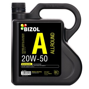 Aceite Mineral Bizol, 20W-50 Allround, Galón De 4 Litros