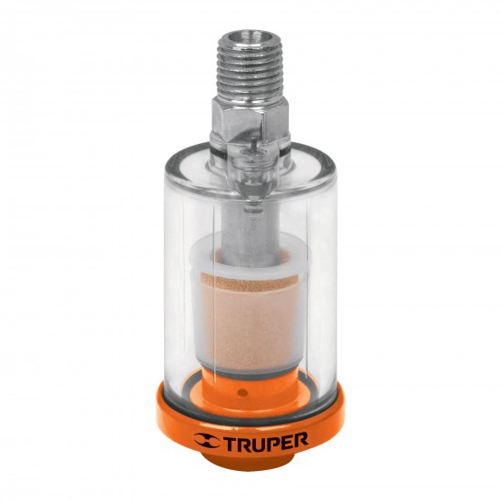 FILTRO SEPARADOR DE AGUA Y ACEITE, CUERDA 1/4 NPT, TRUPER FILTRO SEPARADOR DE AGUA Y ACEITE, CUERDA 1/4 NPT, TRUPER