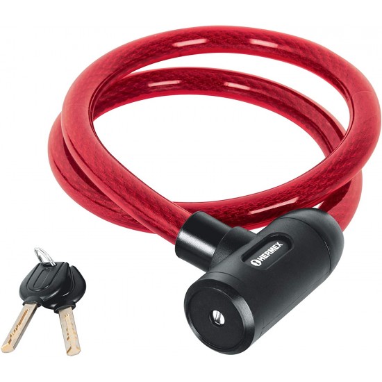 Candado de cable con llave,uso pesado,Ø 20 mm, 1.2 m Candado de cable con llave,uso pesado,Ø 20 mm, 1.2 m