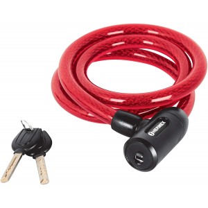 Candado de cable con llave,uso pesado, Ø 15 mm, 1.2 m