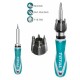 DESARMADOR RATCHET SET 1 + 7 PCS DE PUNTA 8 PCS,TOTAL