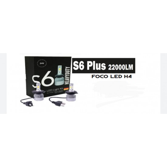 FOCO LED H4 S6 PLUS 22000 LM