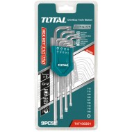 Set de llaves Torx Brazo largo Cr-V 9 piezas, TOTAL