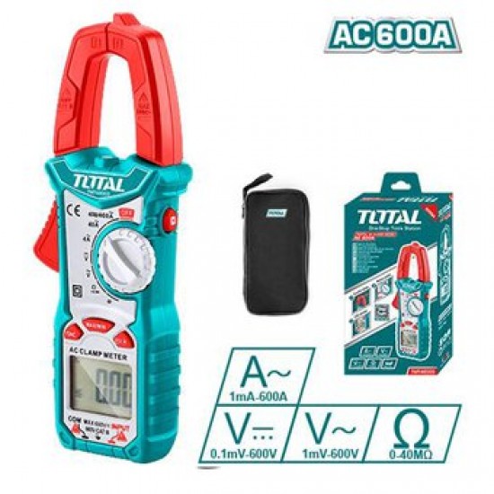 Pinza Amperimétrica AC 600A TOTAL Pinza Amperimétrica AC 600A TOTAL