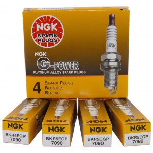 NGK 7090/7092,  BKR5EGP/ BKR6EGP. Bujía G-Power, paquete de 4 unidades