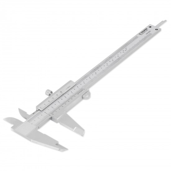 Calibrador (pie de rey) analógico 6" acero inox, std y mm, Truper Calibrador (pie de rey) analógico 6" acero inox, std y mm, Truper
