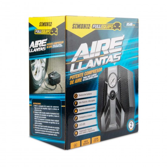 COMPRESOR AIRE SIMONIZ FULL EQ LIV 12V COMPRESOR AIRE SIMONIZ FULL EQ LIV 12V