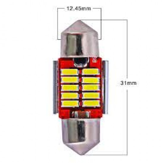 Luz interior Festoon 4014 10SMD Canbus 31mm