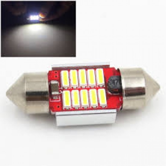 Luz interior Festoon 4014 10SMD Canbus 31mm