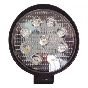 Faro Pirata Redondo 09 Led 12-36V , Luz Blanca
