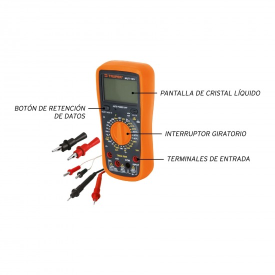 Multímetro digital para mantenimiento automotriz con RMS Multímetro digital para mantenimiento automotriz con RMS