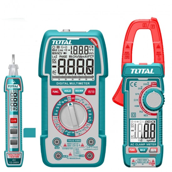 SET TEST ELECTRICO 3PCS EN MALETIN TOTAL SET TEST ELECTRICO 3PCS EN MALETIN TOTAL