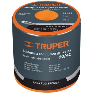 Soldadura con núcleo de resina 60/40 para electrónica